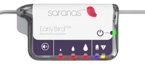 Saranas’ Early Bird Bleed Monitoring System Is Launched In The United States Saranas’ Early Bird Bleed Monitoring System Is Launched In The United States