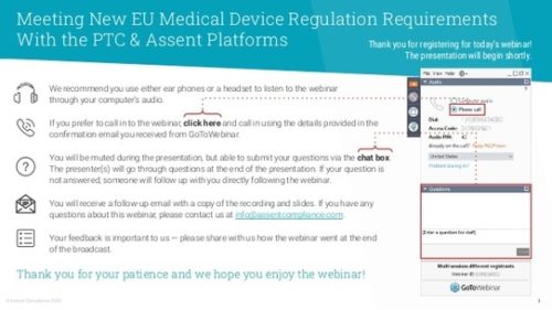 Meeting New EU Medical Device Regulation Requirements With the PTC & …