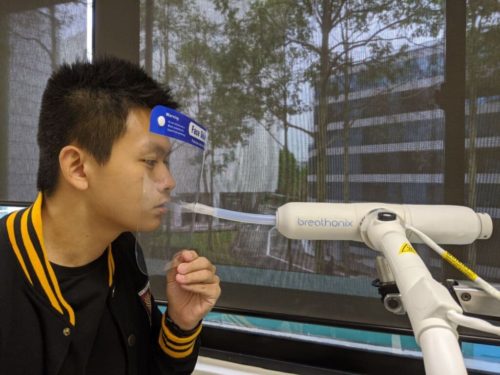 Singapore startup develops 60-second COVID-19 breathalyzer test
