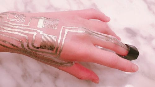 Body Sensors Printed Directly on Skin at Room Temperature | Medgadget