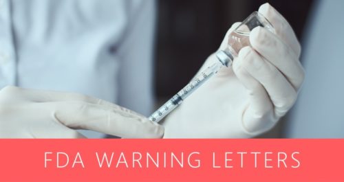 FDA Warning Letters Week of 3/30/2020: Pharma, Device, GLP, and Compounding Pharmacy FDA Warning Letters Week of 3/30/2020: Pharma, Device, GLP, and Compounding Pharmacy